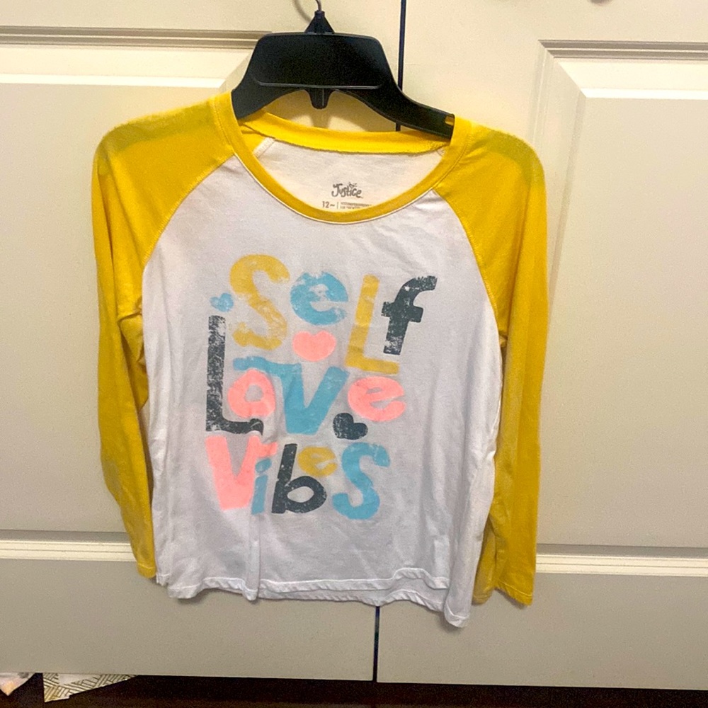 Girls multicolored, long sleeve tee